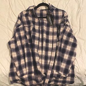 Blue Flannel Oversized